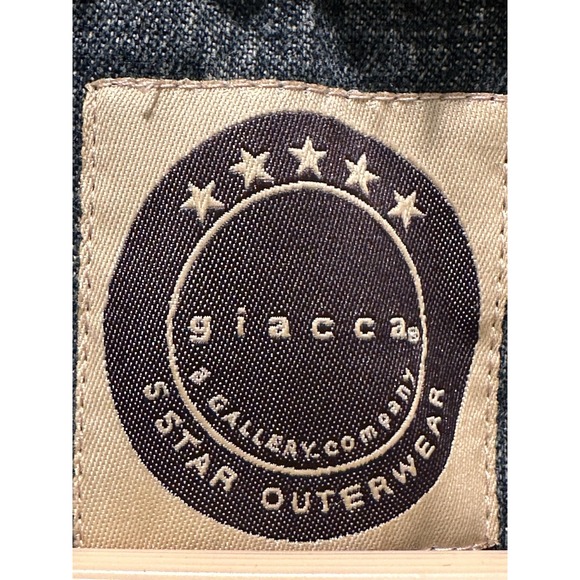 Vintage Giacca Y2K Women's Distressed Look Denim Penny Lane Coat Size M - Picture 3 of 8